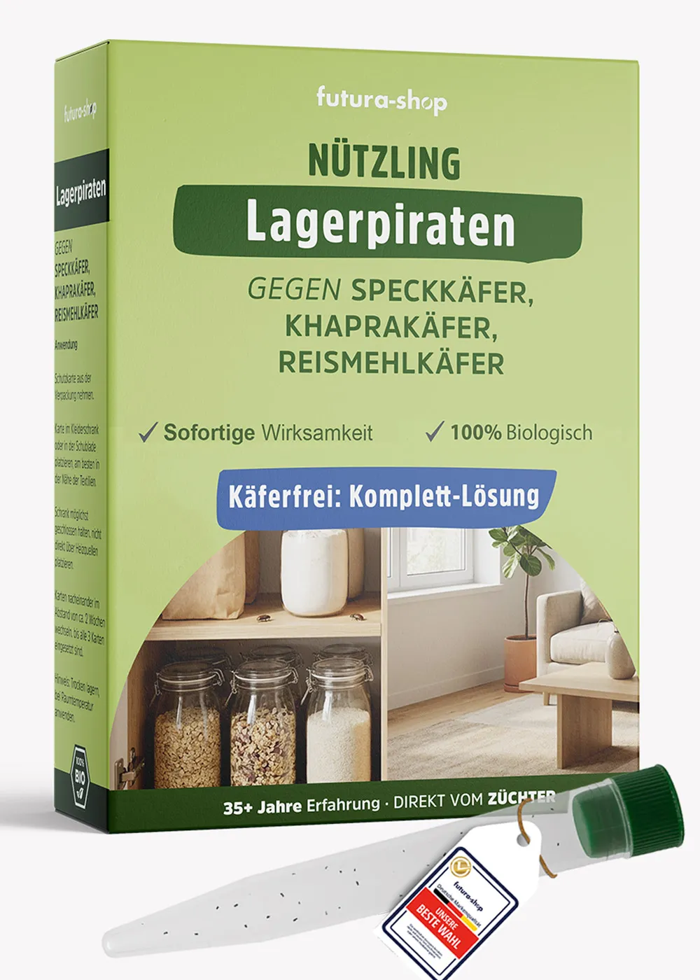 Nützling "Lagerpiraten" gegen Speckkäfer, Khaprakäfer und Reismehlkäfer | biologisch bekämpfen