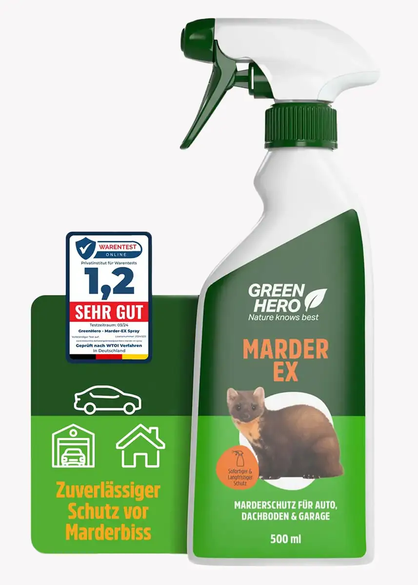 GreenHero Marder-Ex Spray gegen Marderverbiss