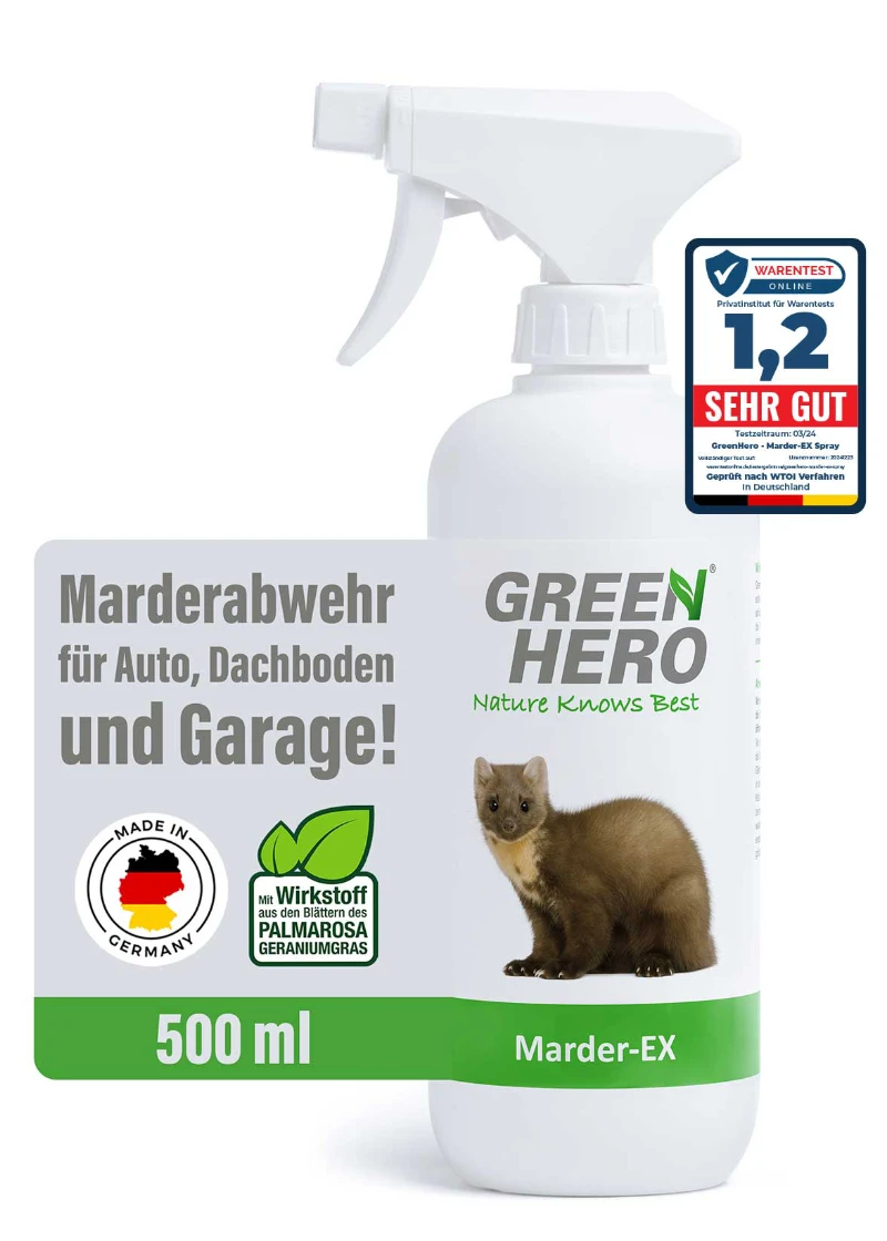 GreenHero Marder-Ex Spray gegen Marderverbiss